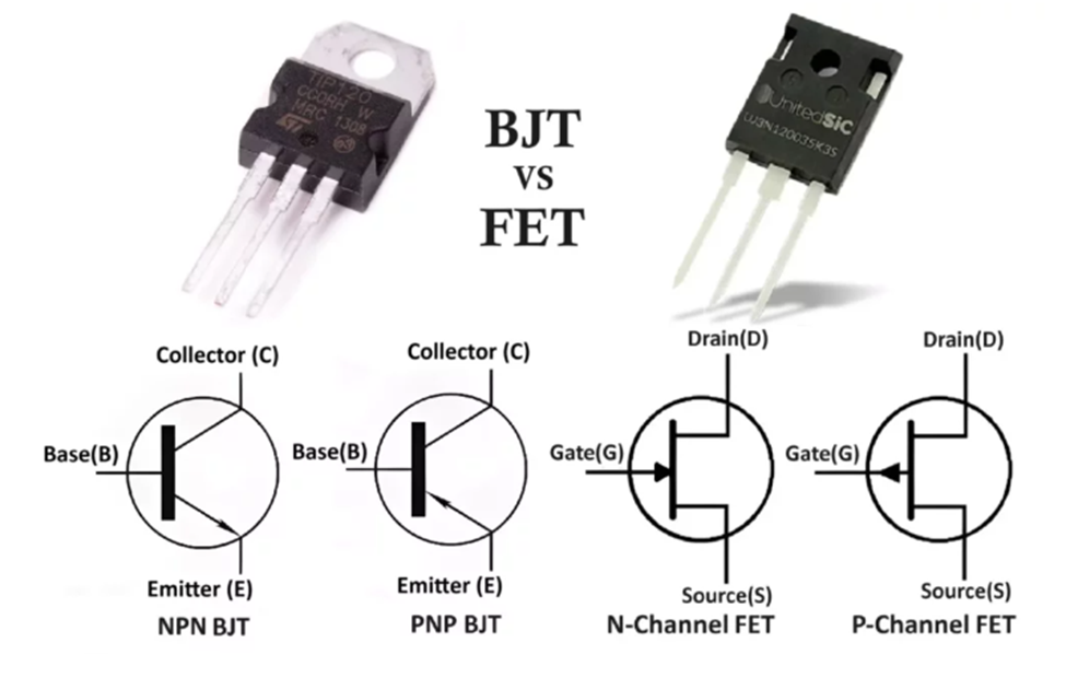 Image FET vs BJT transistors